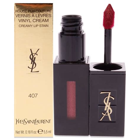 Yves Saint Laurent Vinyl Cream Lip Stain, 407 Carmin Session, 